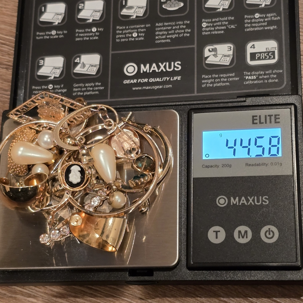 Gold filled & gold plated jewelry 44.58 grams
